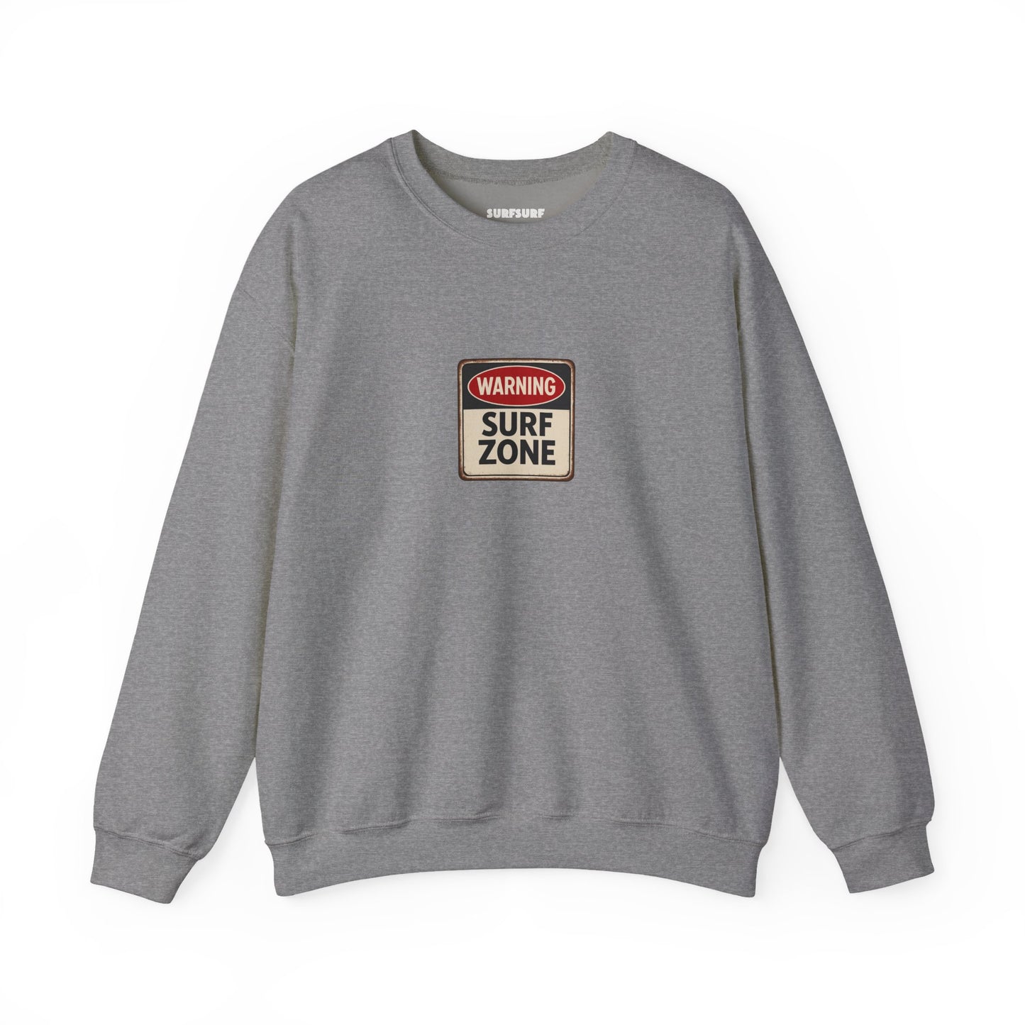 Surf Zone Warning Crewneck Sweatshirt