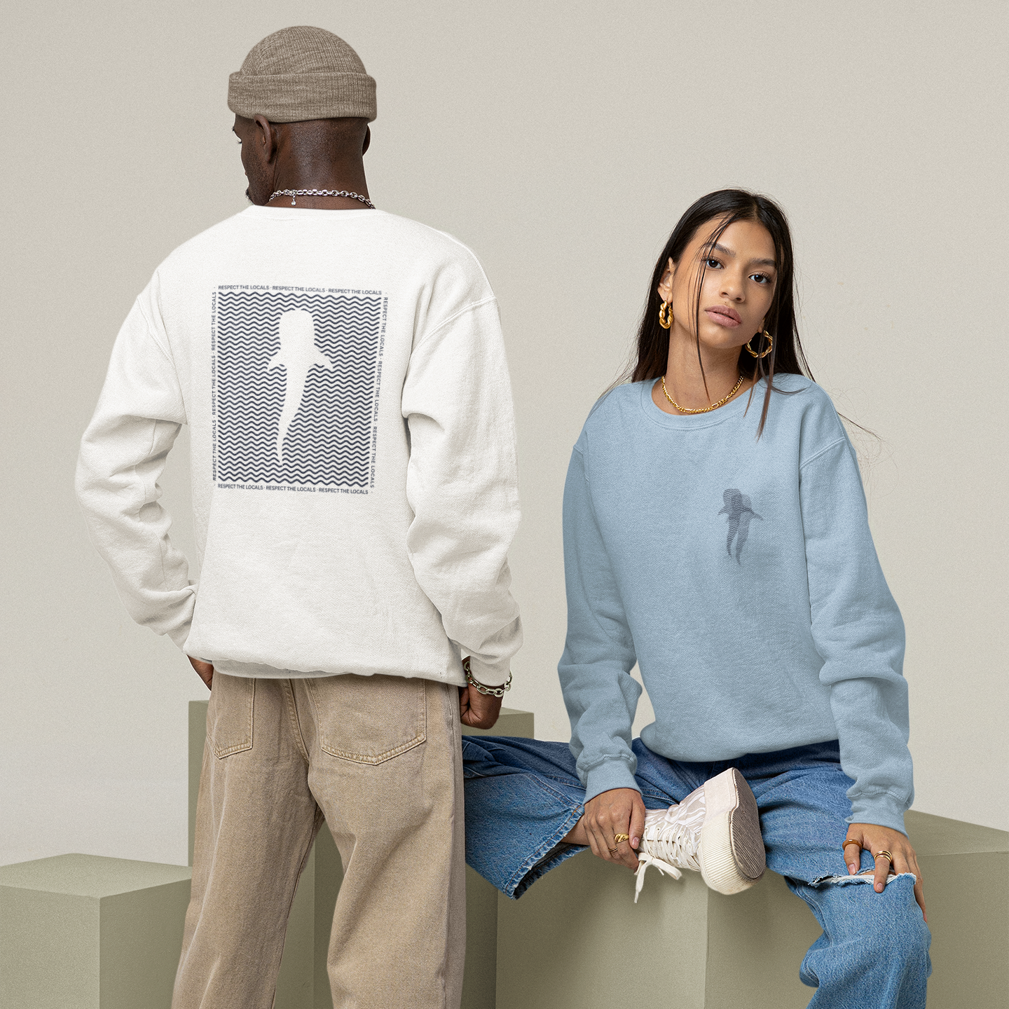 Respect the Locals Crewneck Sweatshirt