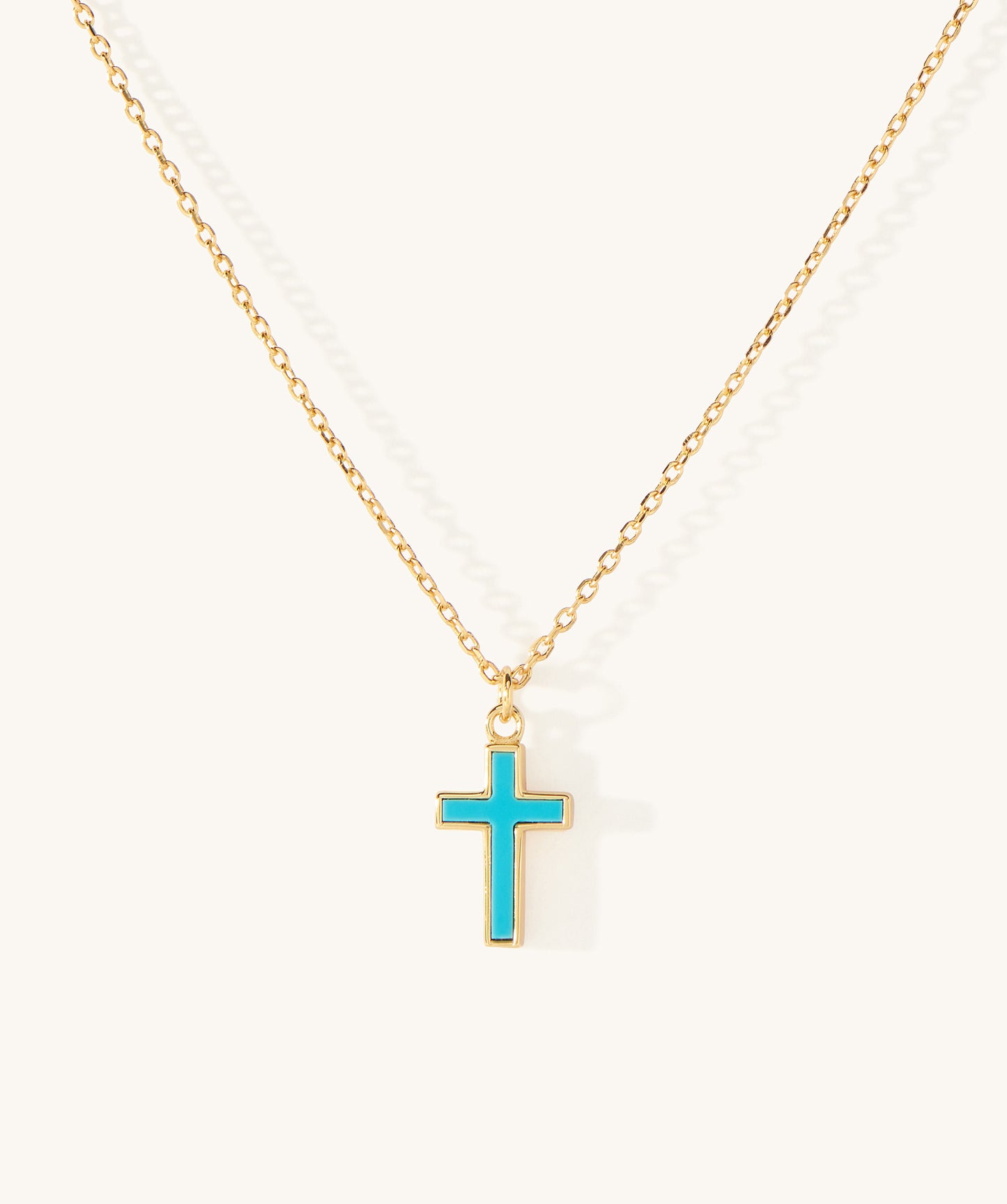 Piha Turquoise Cross Necklace