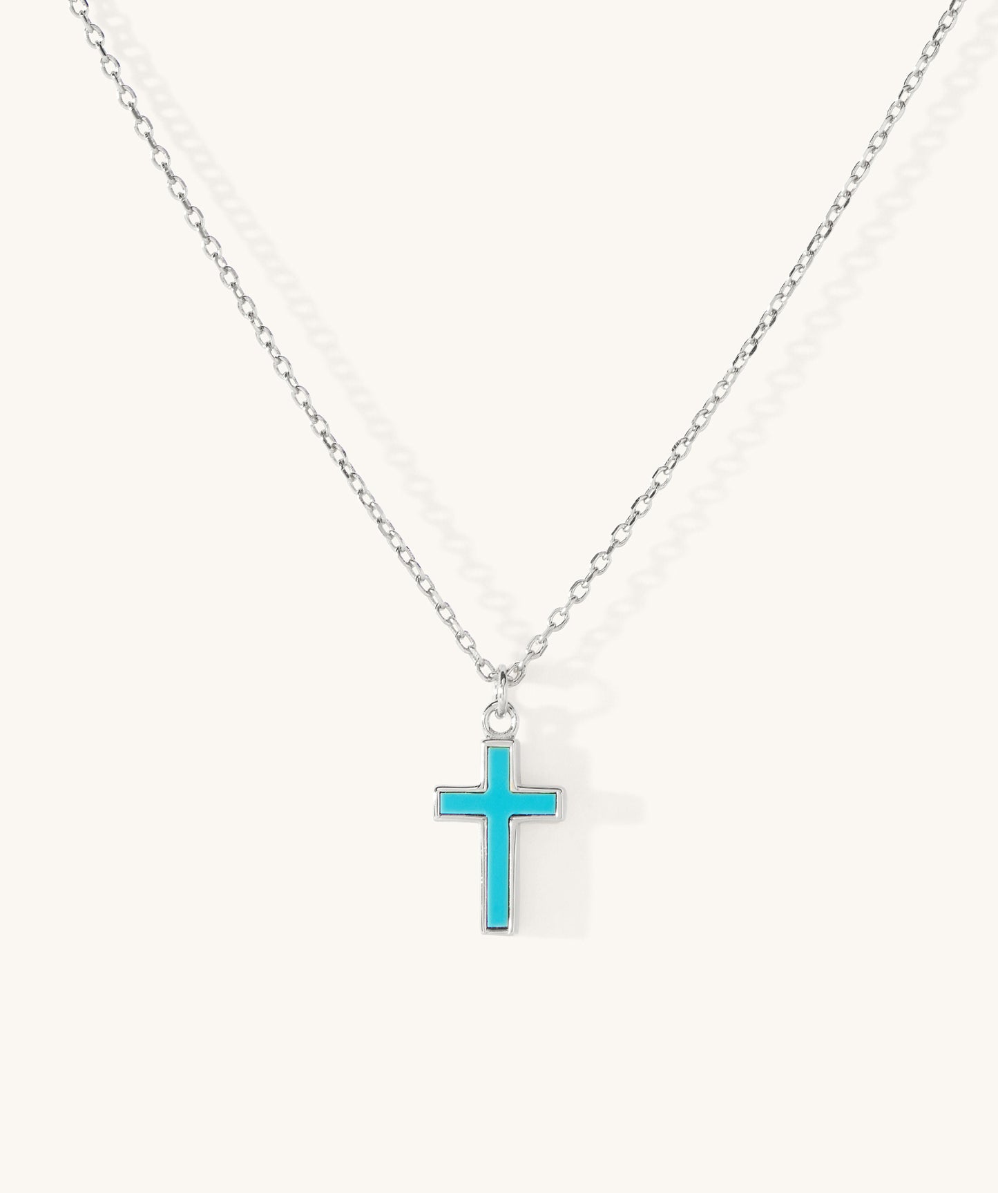 Piha Turquoise Cross Necklace