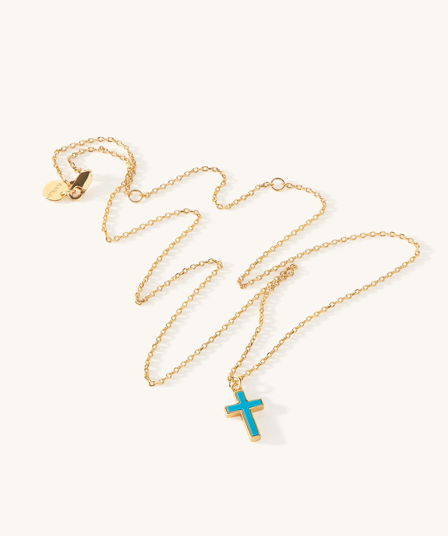 Piha Turquoise Cross Necklace