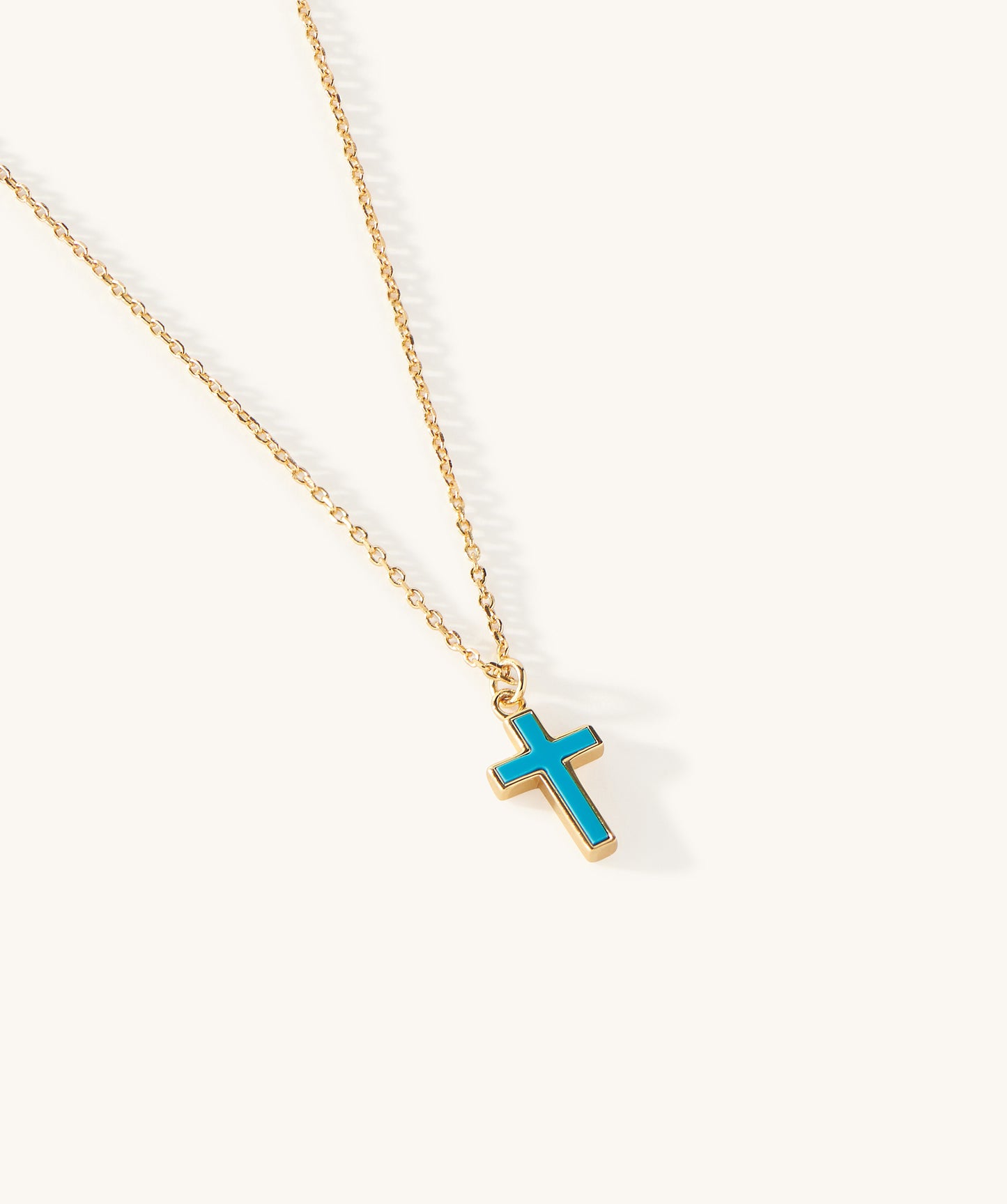 Piha Turquoise Cross Necklace