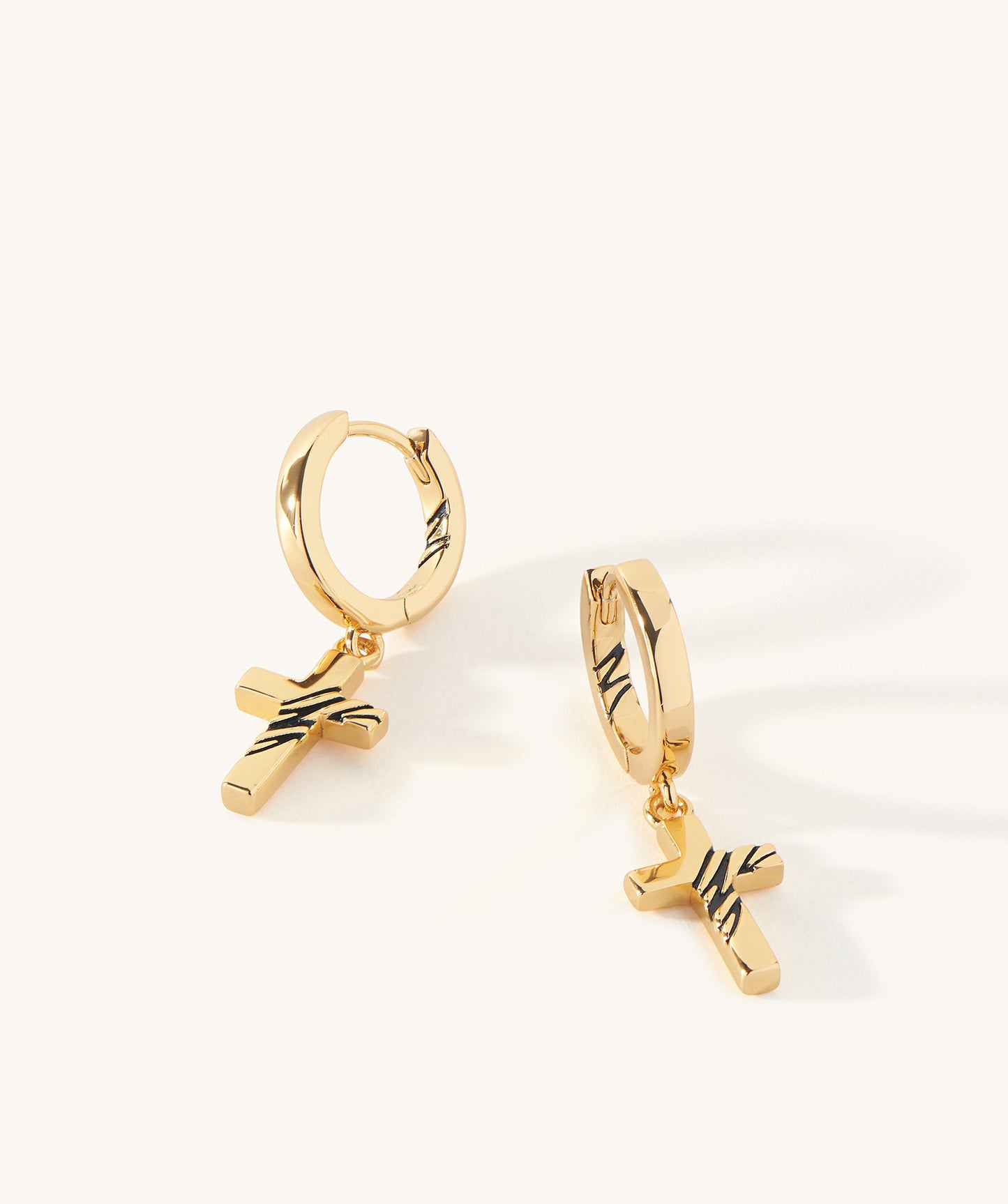Tortuga Dangle Cross Earrings