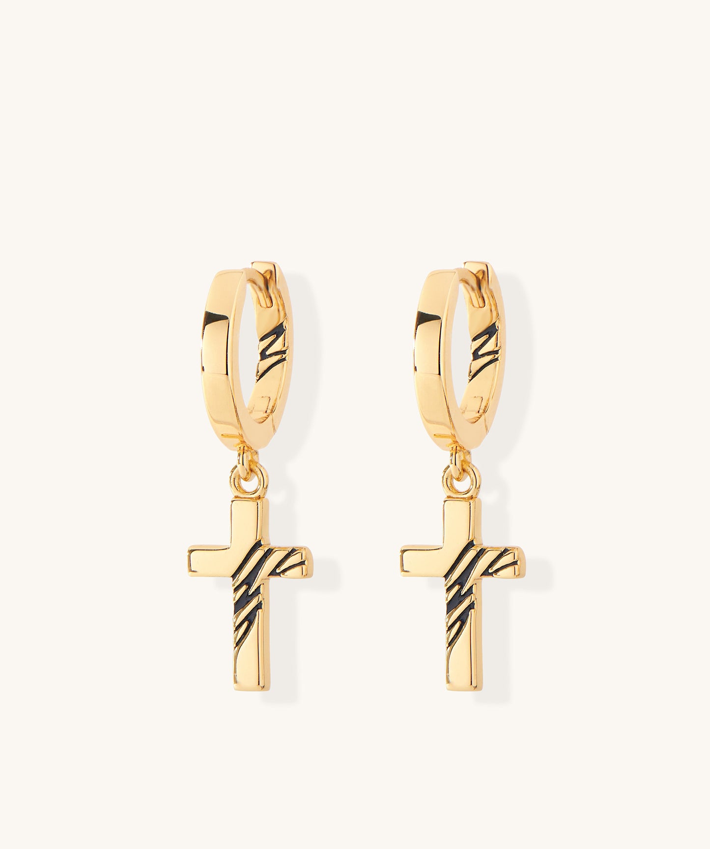 Tortuga Dangle Cross Earrings
