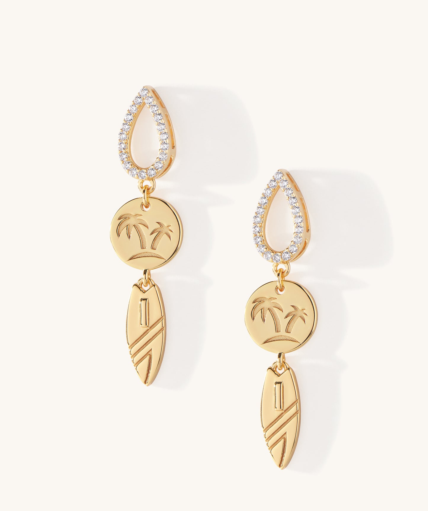Ponta Preta Dangle Earrings