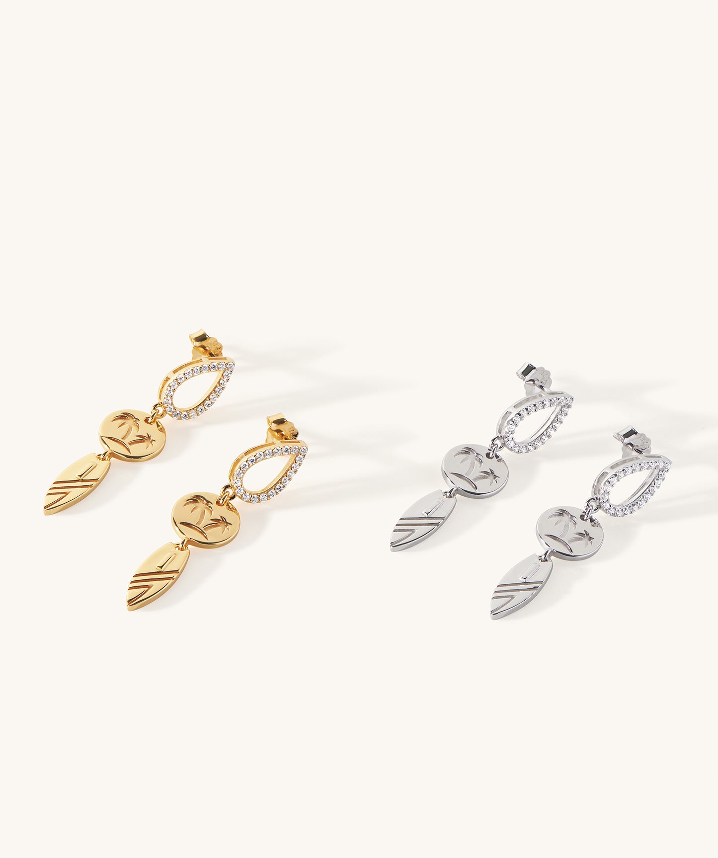 Ponta Preta Dangle Earrings