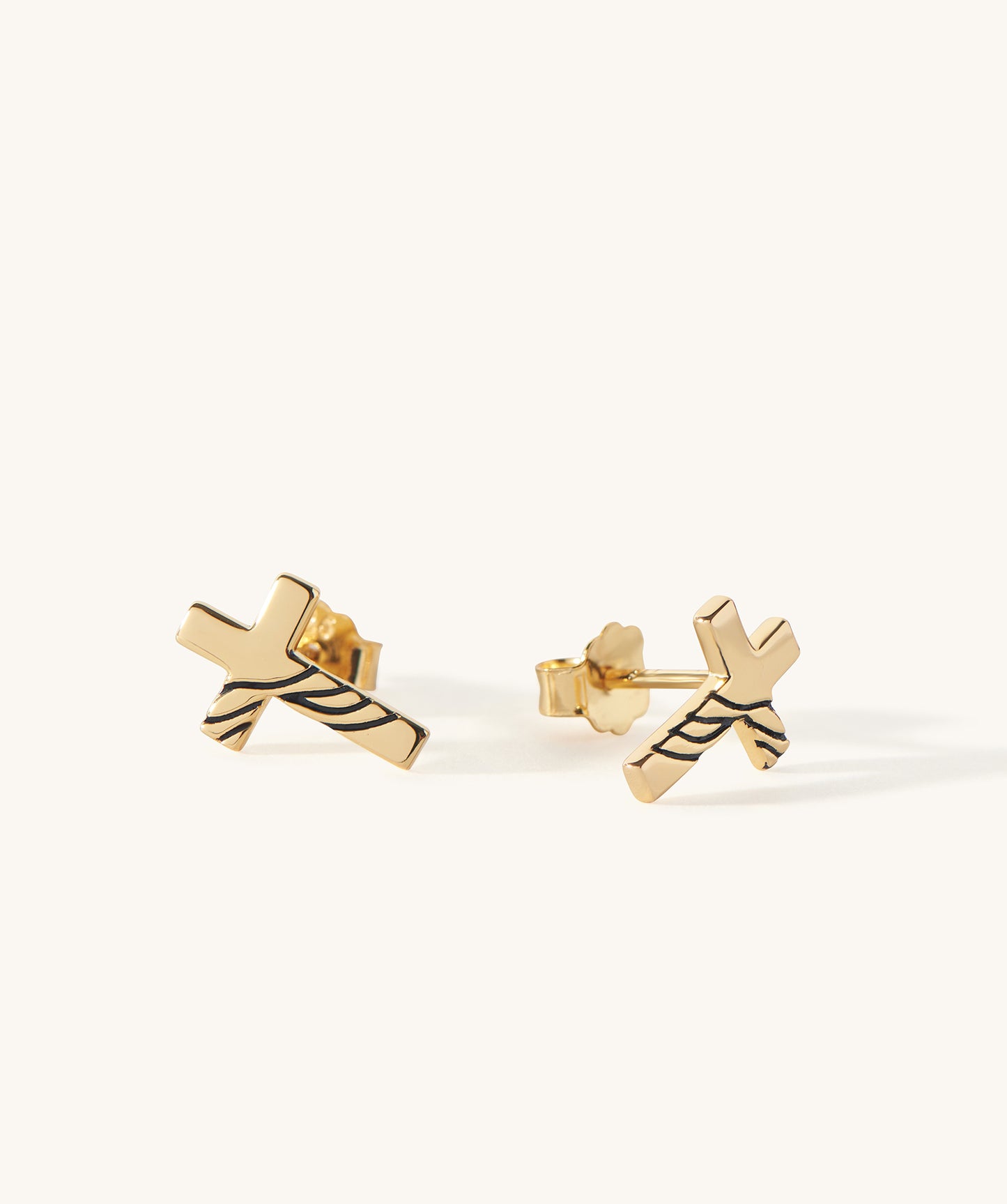 Santa Teresa Cross Stud Earrings