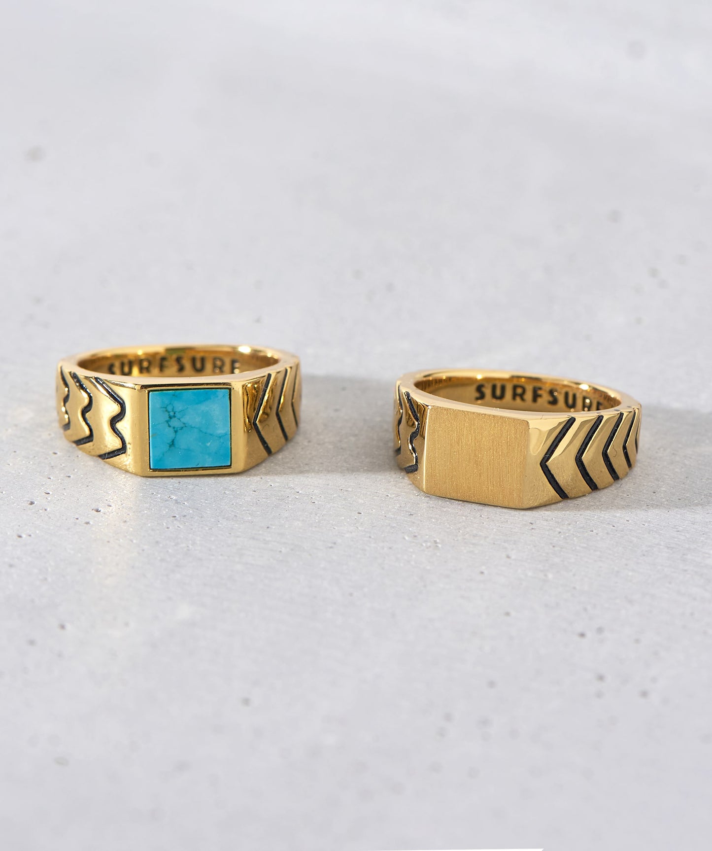 Porto Santo Signet Ring with Turquoise