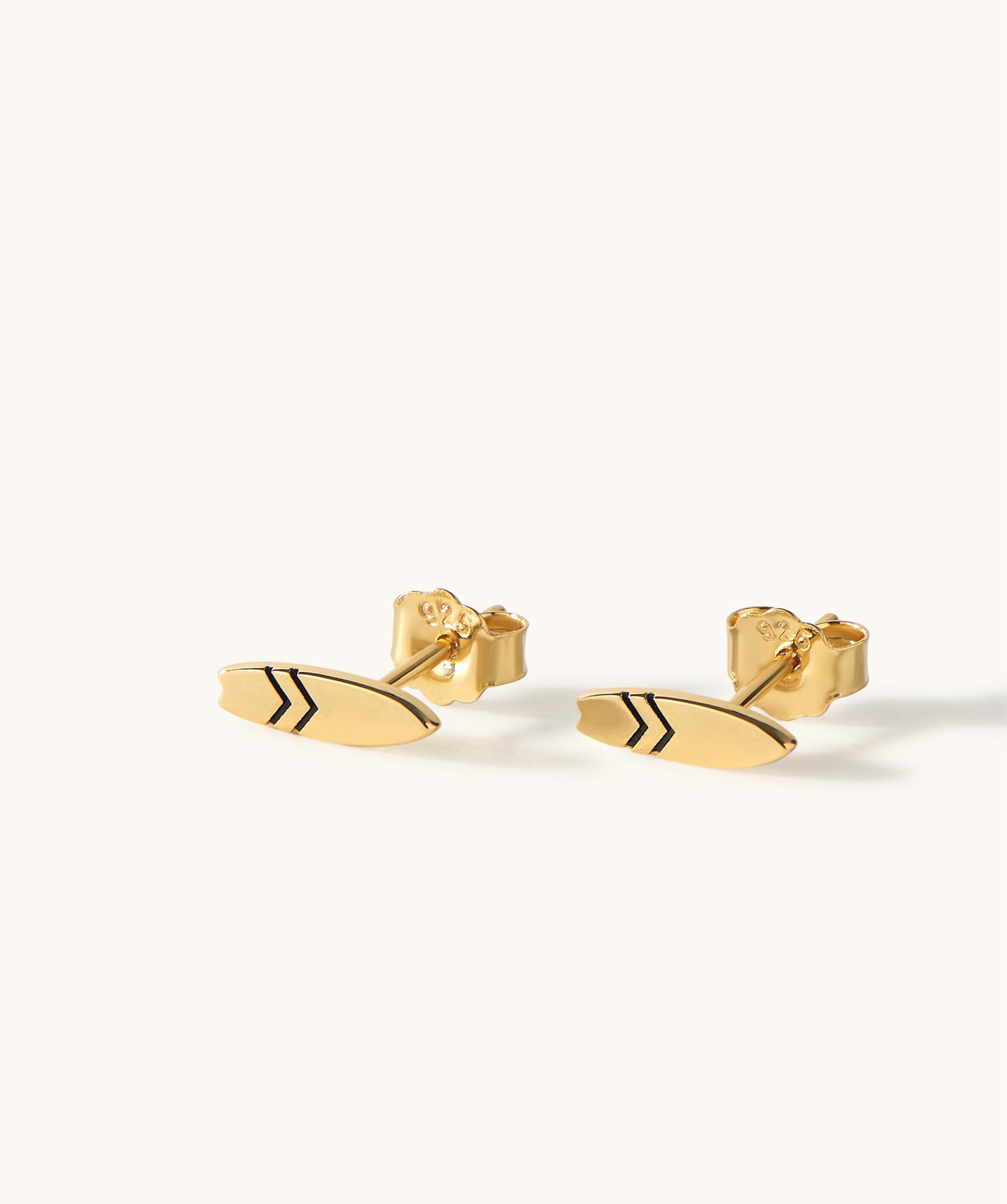Waxed Stud Earrings