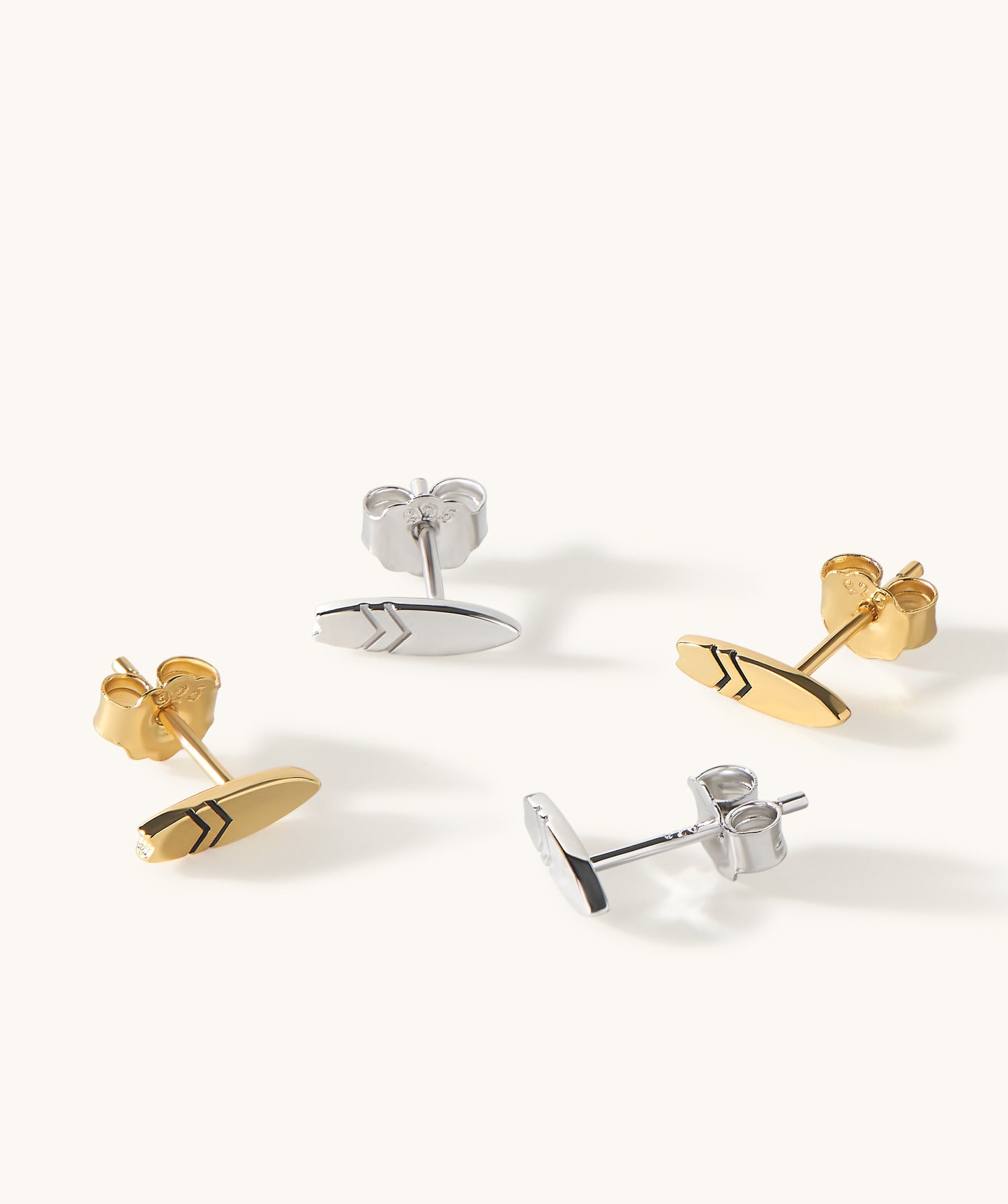 Waxed Stud Earrings