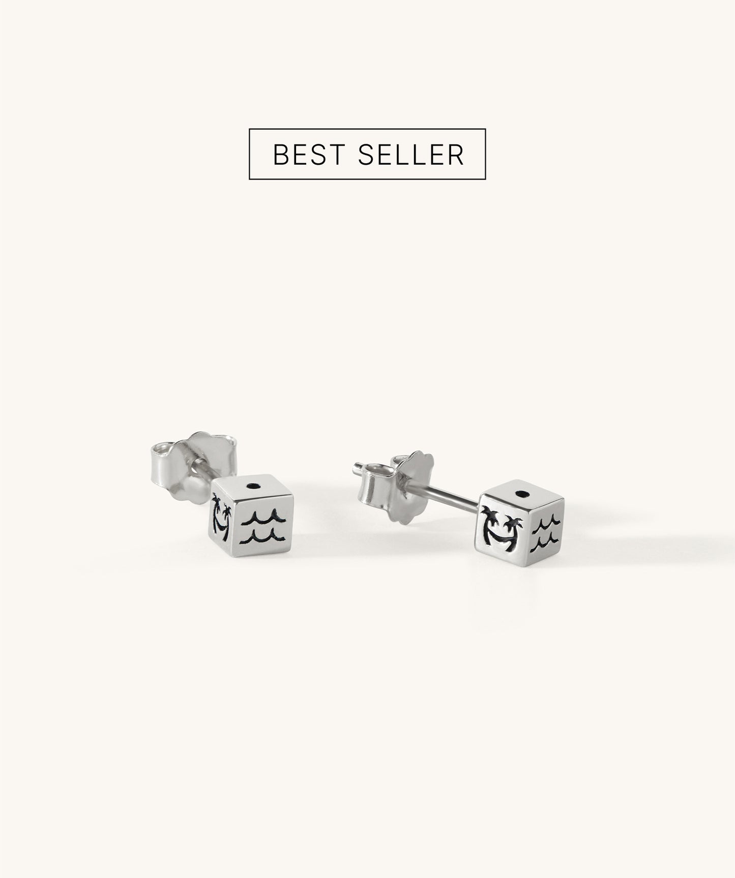 Bukit Cube Stud Earrings