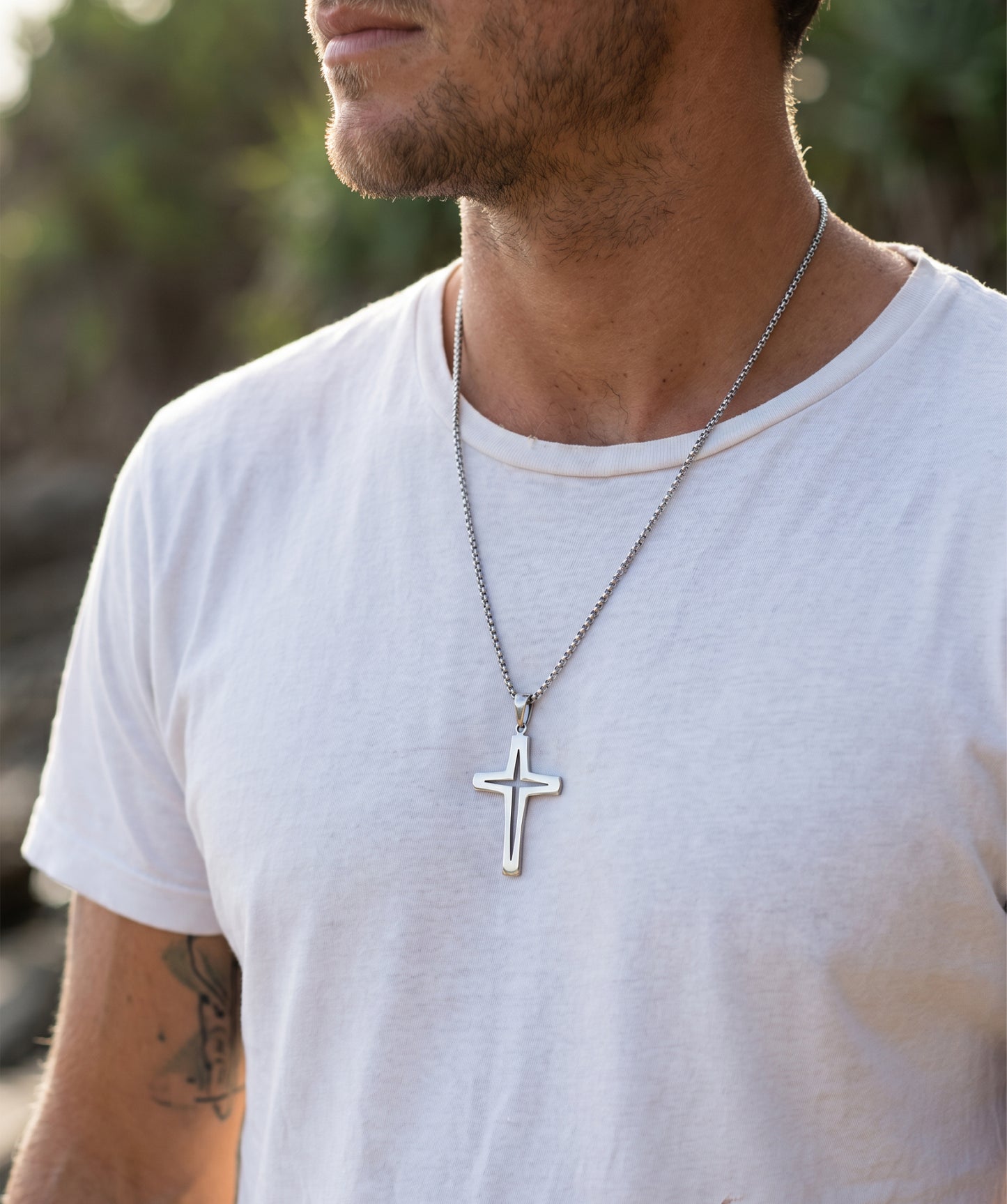 Spanish Point Cross Necklace