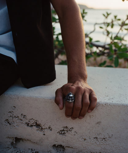 Gas Chambers Skull Ring