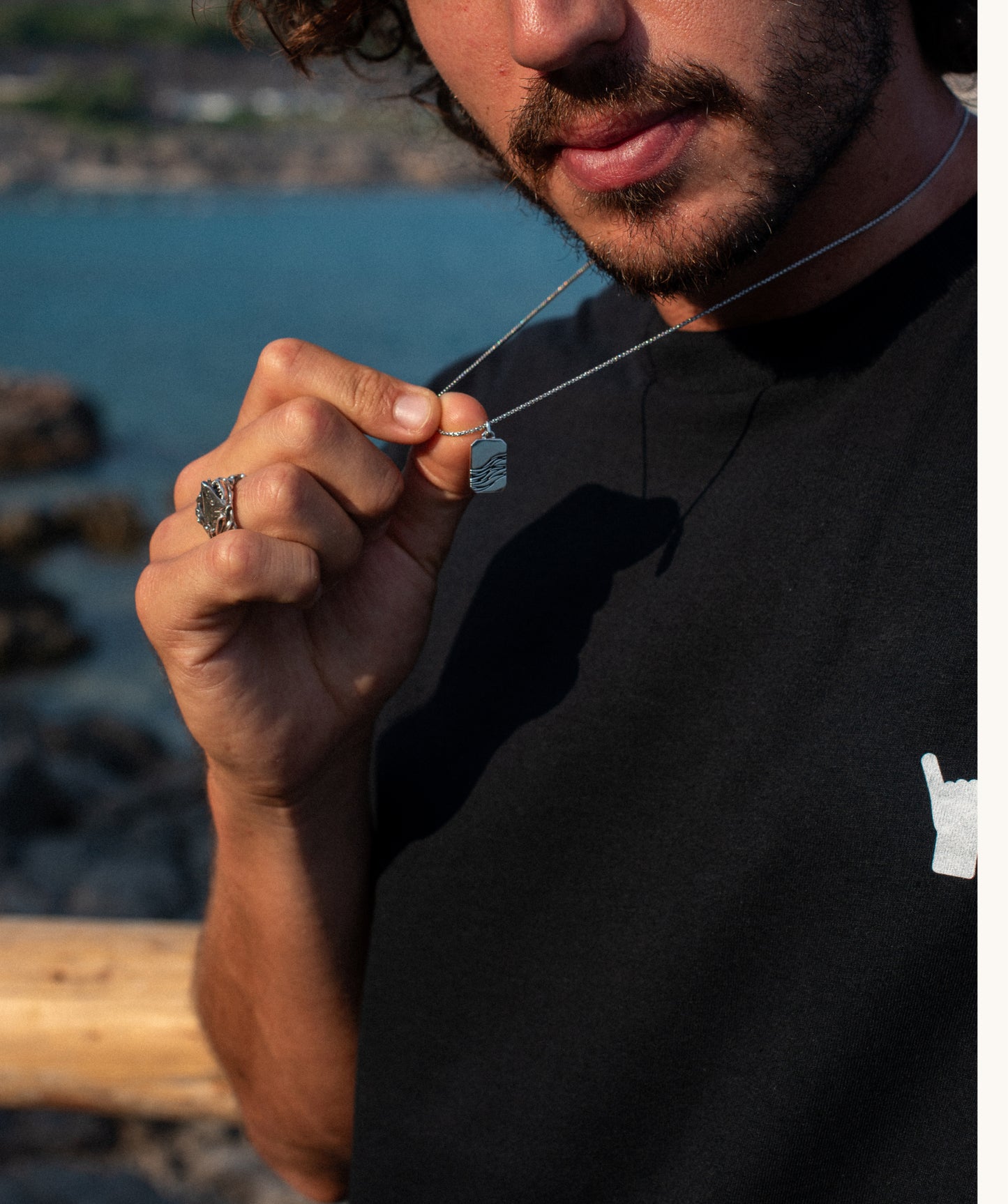 Gold Coast Dog Tag Necklace