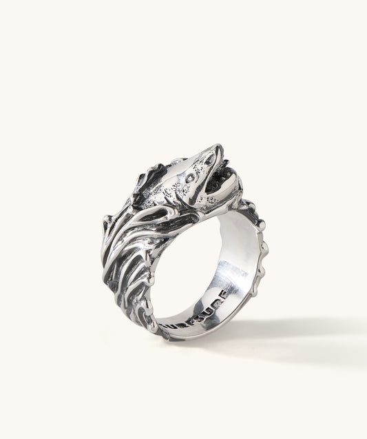 Shark Signet Ring
