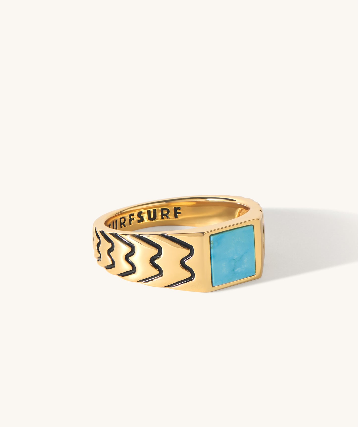 Porto Santo Signet Ring with Turquoise