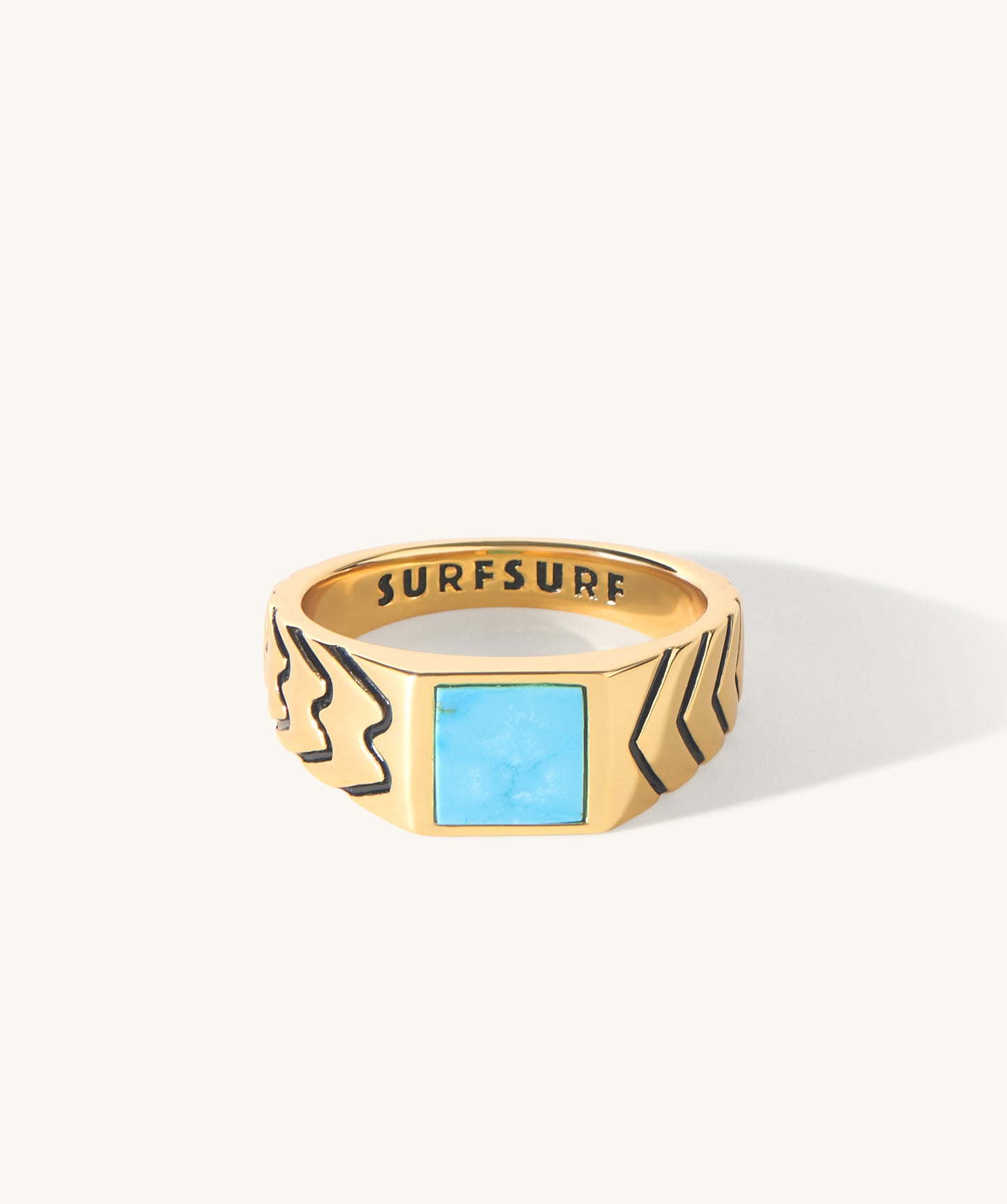 Porto Santo Signet Ring with Turquoise