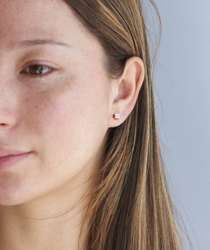 Bukit Cube Stud Earrings