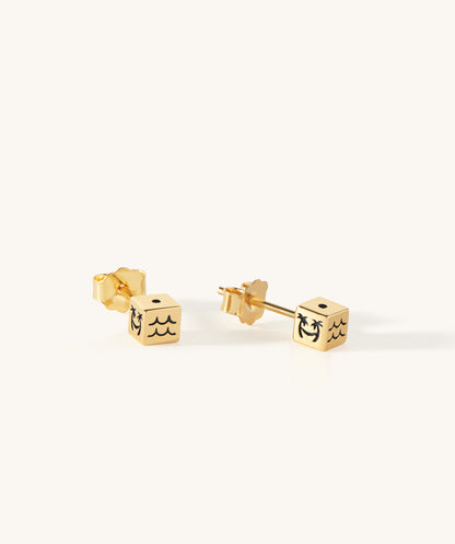 Bukit Cube Stud Earrings