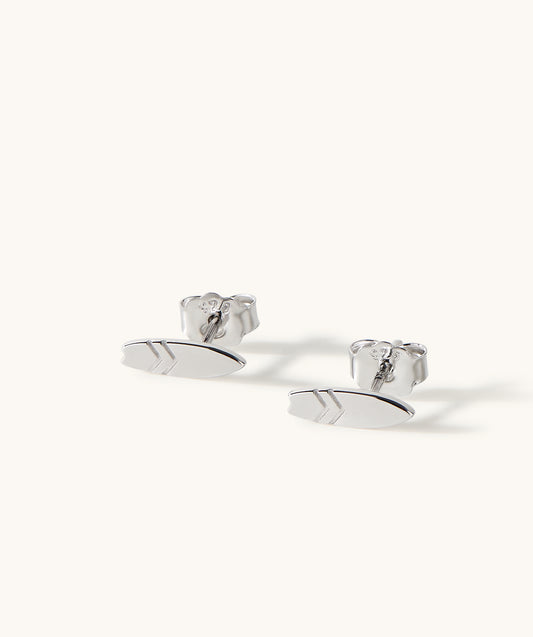 Waxed Stud Earrings